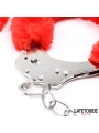 Esposas Pies Peluche Terciopelo Rojo