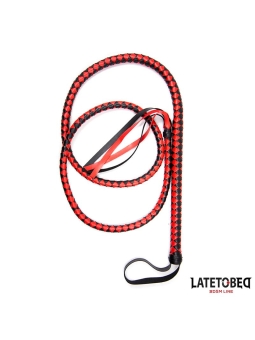 Latigo Largo Rojo y Negro