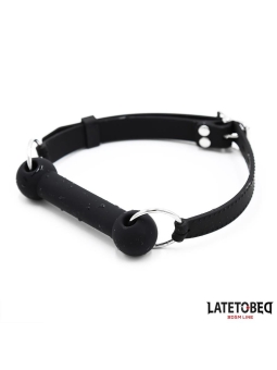 Mordaza Hueso Silicona Negro Ajustable