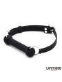 Mordaza Hueso Silicona Negro Ajustable