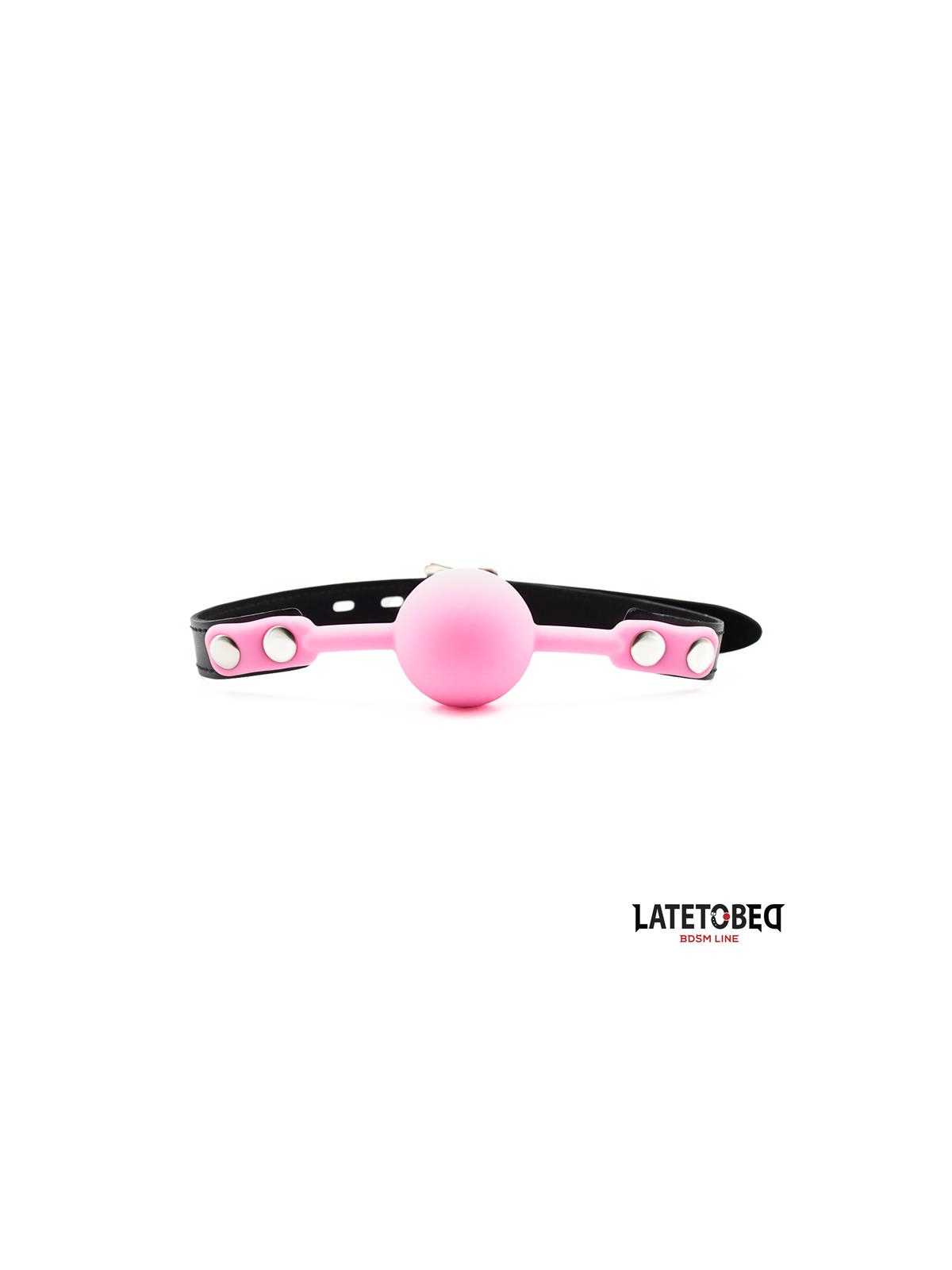 Mordaza Bola Silicona Rosa