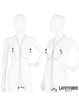 Pinzas para Pezones y Clitoris con Cadena