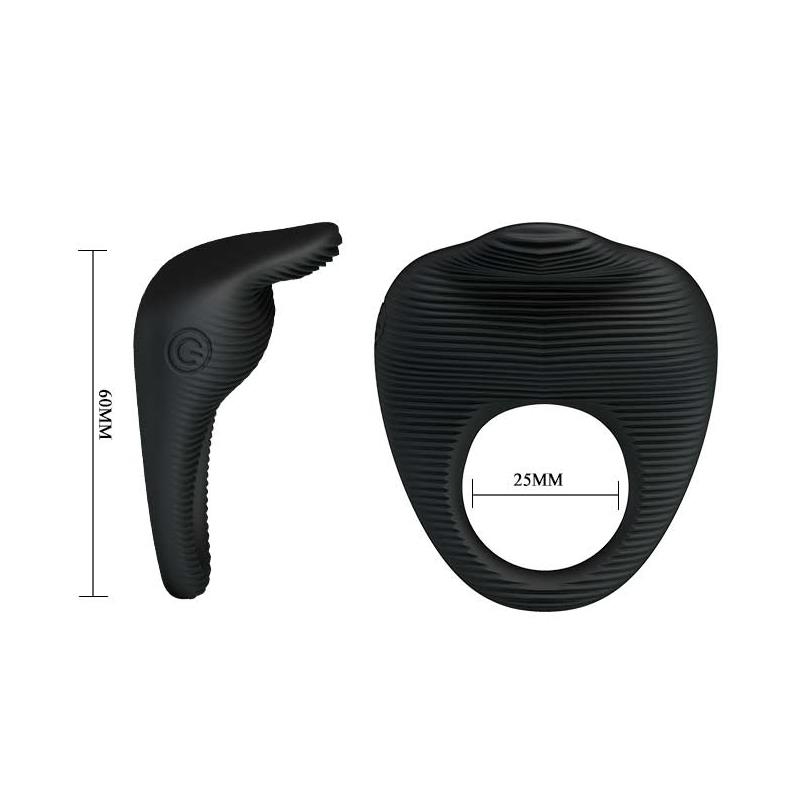 Anillo Vibrador Thimble Negro Anillo Vibrador Thimble Negro