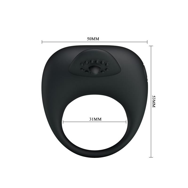Pretty Love Anillo Vibrador Tonguo Negro Pretty Love Anillo Vibrador Tonguo Negro