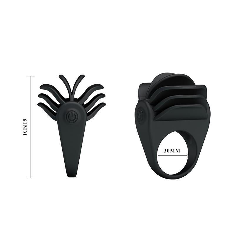 Pretty Love Anillo Vibrador Chester Color Negro Pretty Love Anillo Vibrador Chester Color Negro