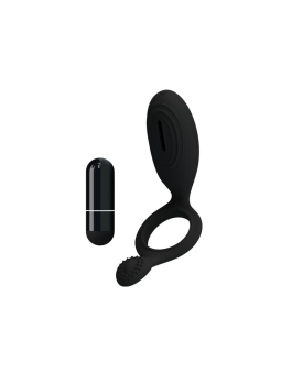 Pretty Love Anillo Vibrador Ethel Color Negro