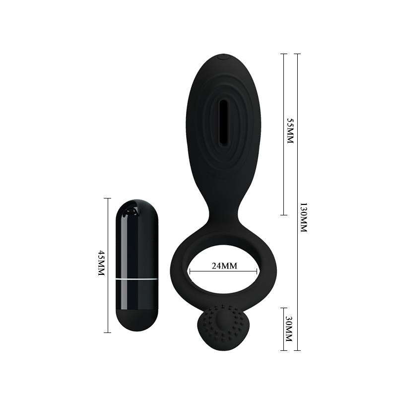 Pretty Love Anillo Vibrador Ethel Color Negro Pretty Love Anillo Vibrador Ethel Color Negro