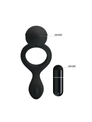 Pretty Love Anillo Vibrador Ethel Color Negro