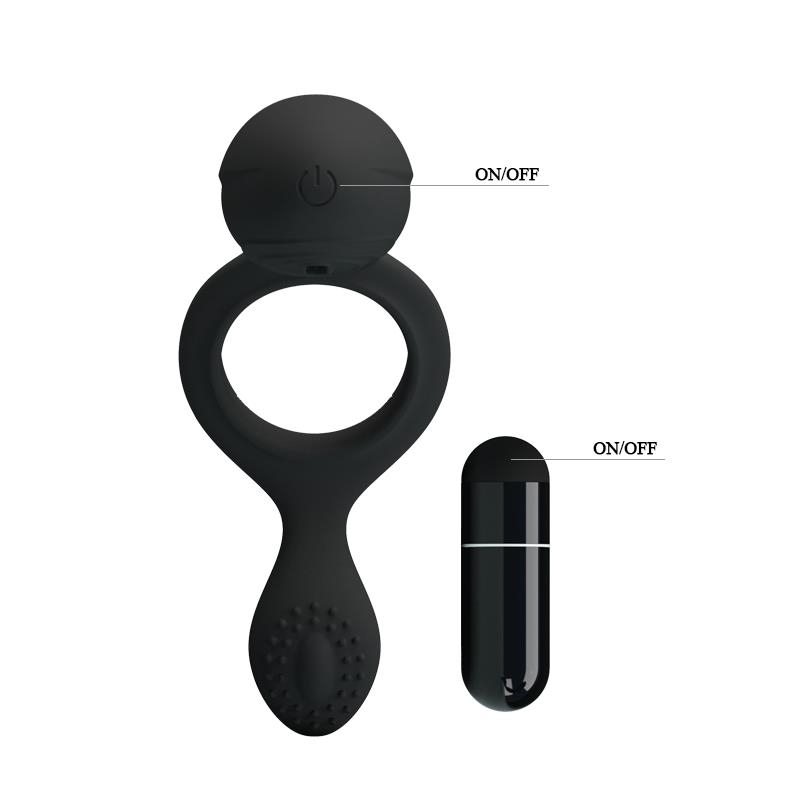 Pretty Love Anillo Vibrador Ethel Color Negro Pretty Love Anillo Vibrador Ethel Color Negro