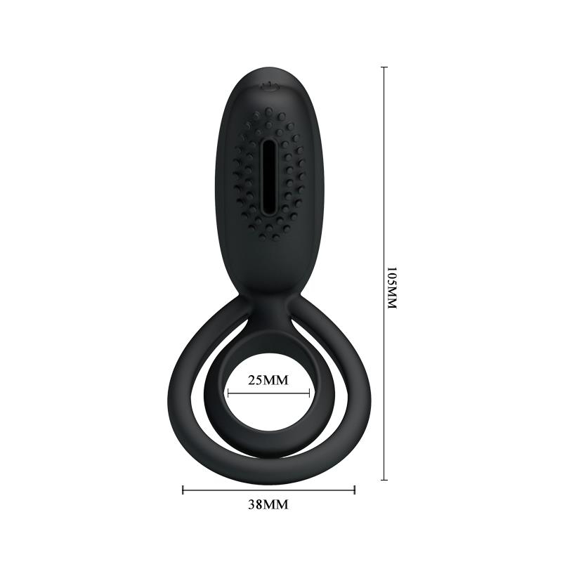 Pretty Love Anillo Vibrador Esther Color Negro Pretty Love Anillo Vibrador Esther Color Negro