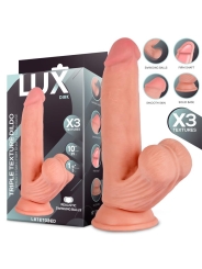 Dirk Dildo Triple Densidad con Testiculos Oscilantes 10