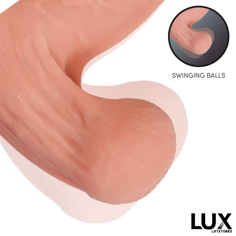 Dirk Dildo Triple Densidad con Testiculos Oscilantes 10