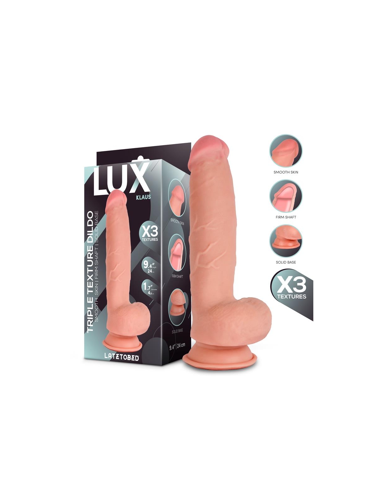 Klaus Dildo Triple Densidad con Testiculos 94 Klaus Dildo Triple Densidad con Testiculos 94