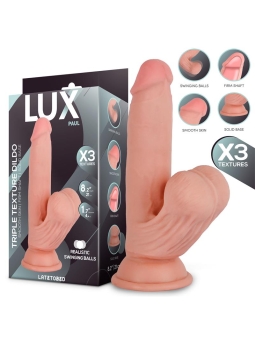 Paul Dildo Triple Densidad con Testiculos Oscilantes 82