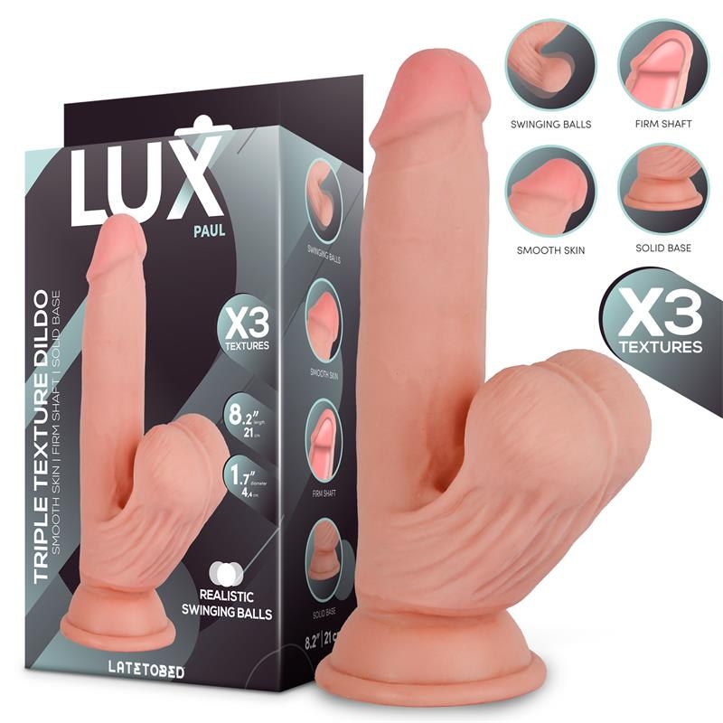 Paul Dildo Triple Densidad con Testiculos Oscilantes 82 Paul Dildo Triple Densidad con Testiculos Oscilantes 82