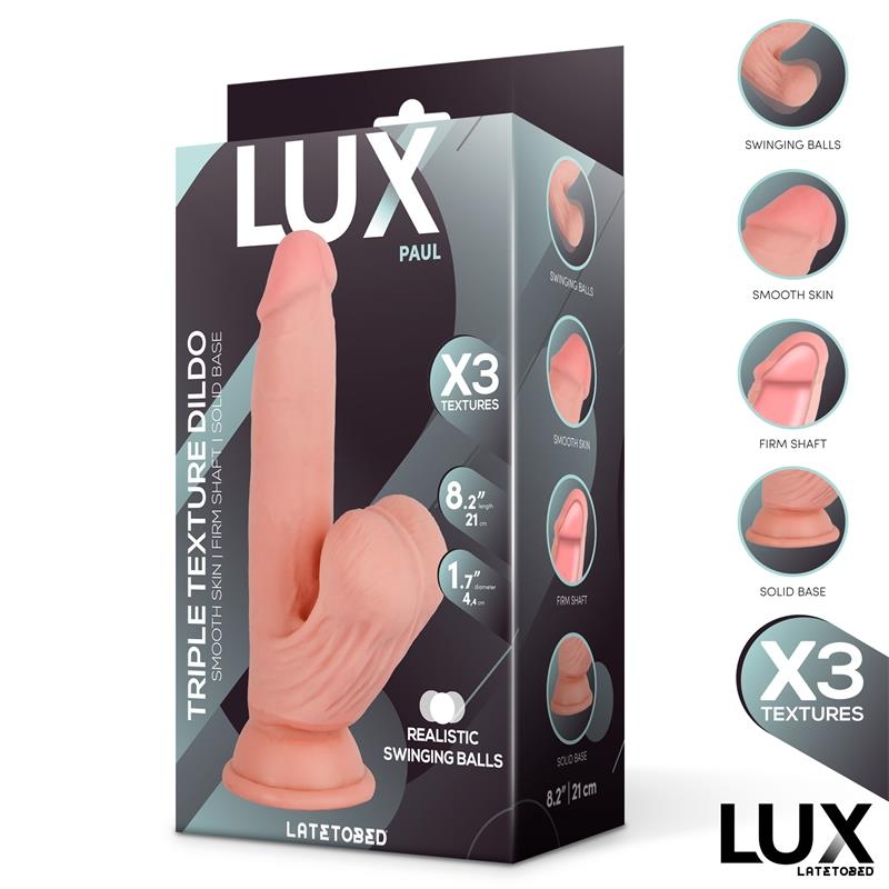 Paul Dildo Triple Densidad con Testiculos Oscilantes 82 Paul Dildo Triple Densidad con Testiculos Oscilantes 82