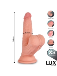 Lars Dildo Triple Densidad con Testiculos Oscilantes 76