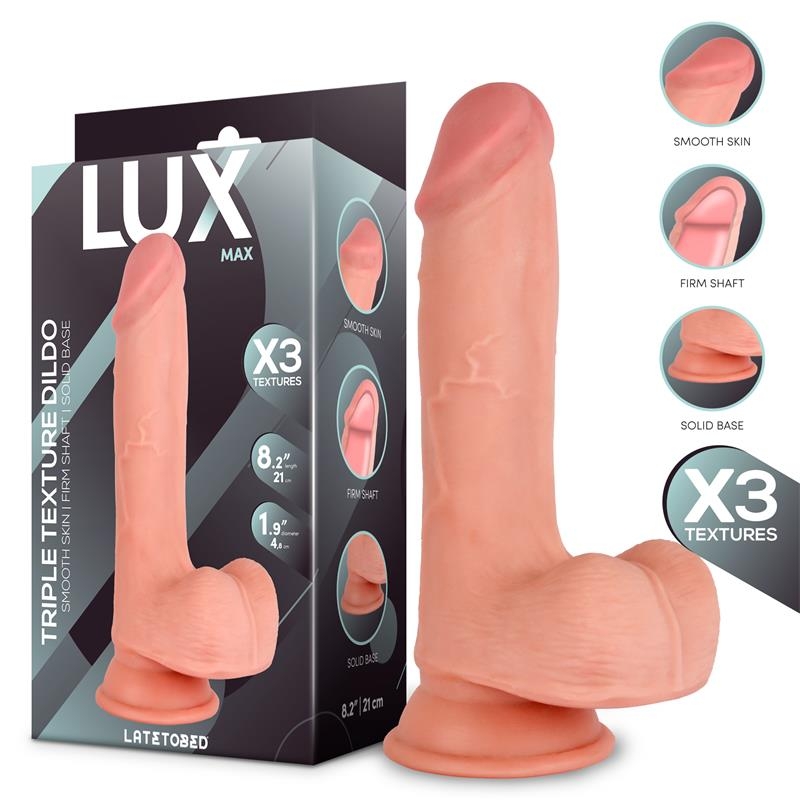 Max Dildo Triple Densidad con Testiculos 82 Max Dildo Triple Densidad con Testiculos 82