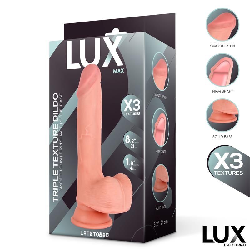 Max Dildo Triple Densidad con Testiculos 82 Max Dildo Triple Densidad con Testiculos 82