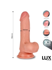 Brant Dildo Triple Densidad con Testiculos 76