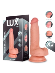 Hans Dildo Triple Densidad con Testiculos 72