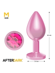 Plug Anal Anodizado Rosa con Joya Talla M