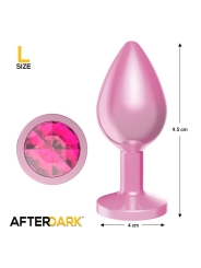Plug Anal Anodizado Rosa con Rosa Talla L
