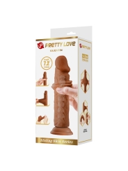 Quentin Dildo con Piel Deslizante Retractil 184 cm