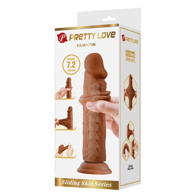 Quentin Dildo con Piel Deslizante Retractil 184 cm Quentin Dildo con Piel Deslizante Retractil 184 cm