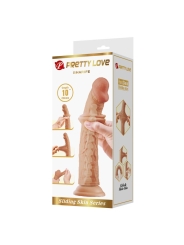 Sharife Dildo con Piel Deslizante Retractil 25 cm