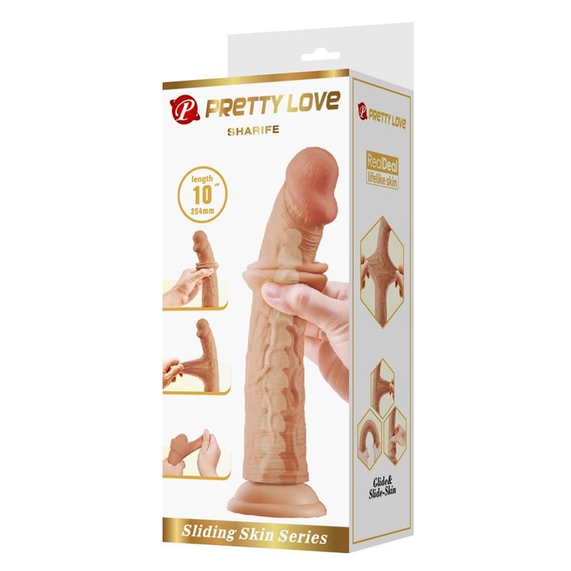 Sharife Dildo con Piel Deslizante Retractil 25 cm Sharife Dildo con Piel Deslizante Retractil 25 cm