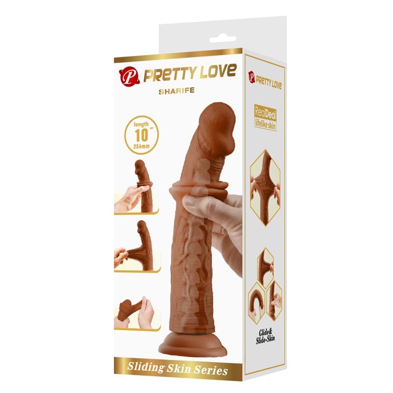Sharife Dildo con Piel Deslizante Retractil 25 cm Sharife Dildo con Piel Deslizante Retractil 25 cm