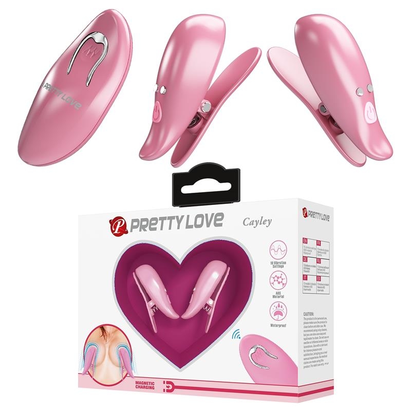 Cailey Pinzas para Pezones con Vibracion y Control Remoto Cailey Pinzas para Pezones con Vibracion y Control Remoto