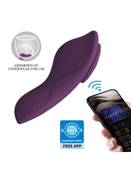 Mane Vibrador de Braguita con App Purpura