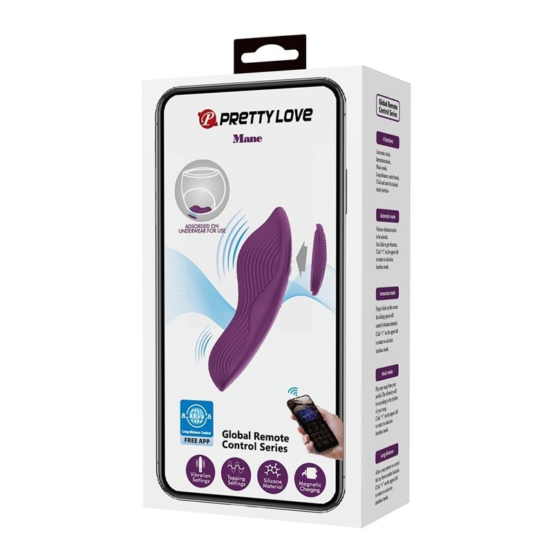 Mane Vibrador de Braguita con App Purpura Mane Vibrador de Braguita con App Purpura