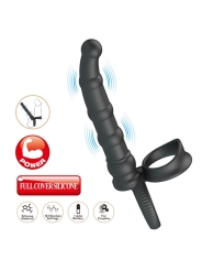 Tatum Plug Anal con Anillo para el Pene con Vibracion