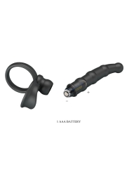Tatum Plug Anal con Anillo para el Pene con Vibracion