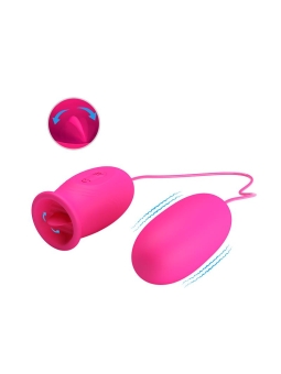 Daisy Huevo Vibrador y Lengua Estimuladora Rosa