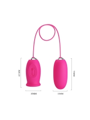 Daisy Huevo Vibrador y Lengua Estimuladora Rosa