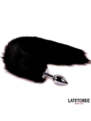 Plug Anal con Cola Negro