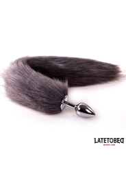 Plug Anal con Cola Gris