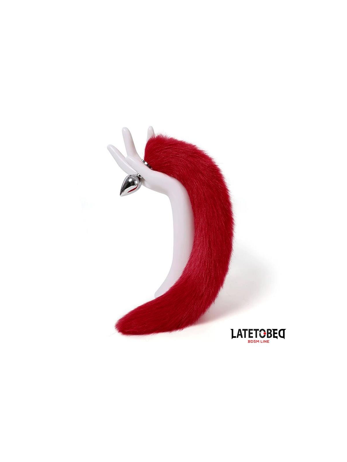 Plug Anal con Cola Rojo Vino