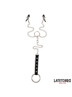 Pinzas para Pezones con Anillo para el Pene