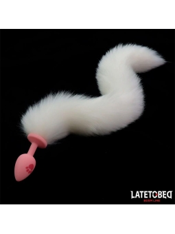 Plug Anal con Cola de Zorro Rosa