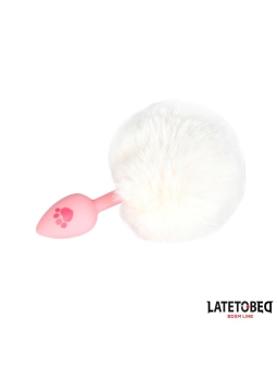 Plug de Silcona con Pompon Rosa