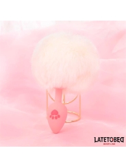 Plug de Silcona con Pompon Rosa