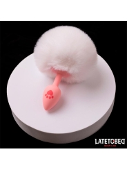 Plug de Silcona con Pompon Rosa