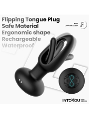 Zack Plug Anal con Flipping Tongue y Vibracion con App