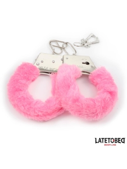 Esposas de Metal con Pelo Rosa