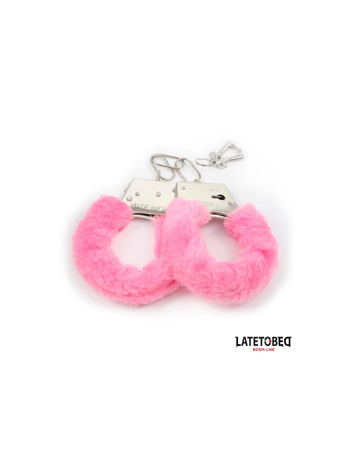 Esposas de Metal con Pelo Rosa